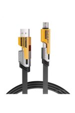 4’ü 1 Arada 65W Hızlı Şarj Kablosu – USB ve Type-C Girişli