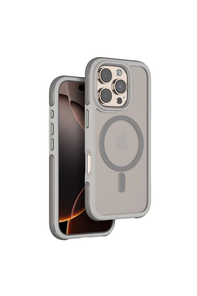 Mey İthalat®  iPhone 16 Pro Max Orbit Magsafe Kapak - Titan Gri