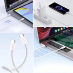 BUFFER® Apple 15/15 Pro Type-C to Type-C Hasır Örgü Hızlı Şarj Kablosu (1m) - Görsel 2