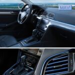 BUFFER® Mavi Araba OtoTrim Dekorasyon Şeridi Kauçuk Elastik Kolay Kurulum 5 metre Şerit Bant - Görsel 5