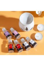 Sonx 3 lü Aromaterapi Uçucu Yağ Seti ve Seramik Buhurdanlık - Rahatlatıcı Oda Kokusu & Spa Deneyimi - Görsel 4