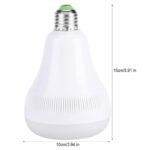 BUFFER® Kumandalı Bluetooth Hoparlör Ampul LD-37 - Görsel 7