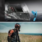 BUFFER® Motorsiklet Kask Önü Takılan Telefon Tutucu Aksiyon Kamerası Takılabilen Aparat - Görsel 3