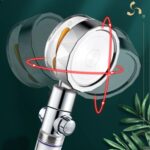 BUFFER® Turbo Pervaneli ve Filtreli Su Tasarruflu 360 Derece Dönebilen Tazyikli Duş Başlığı - Görsel 6