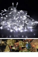BUFFER® 100 Ledli 8 Fonksiyonlu 10 Metre Led Aydınlatma Dekor Lambası (beyaz) - Görsel 8