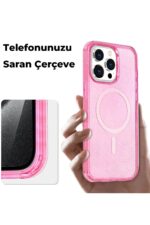 Mey İthalat®  iPhone 15 Pro Kılıf Star Magsafe Kapak - Şeffaf - Görsel 3