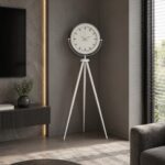 Aura Beyaz Tripod Ayaklı Saat