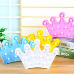 BUFFER® 3D Dekoratif Pilli Kraliçe Tacı Model Led Masa ve Gece Lambası - Görsel 4