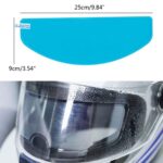 BUFFER® Buğu Önleyici Motosiklet Kaskı Vizörü Su Geçirmez Dayanıklı Çizik Koruma Lens Filmi - Görsel 4