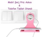 BUFFER® Universal Mobil Şarj Priz Askısı ve Telefon Tablet  Tutucu Stand - Görsel 6