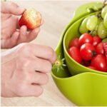 BUFFER® Çok Amaçlı 360 Derece Dönebilir Pratik Hazneli Mutfak Süzgeç Elek - Görsel 6