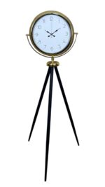 Gold Premium Dekoratif Tripod Ayaklı Saat - Görsel 4