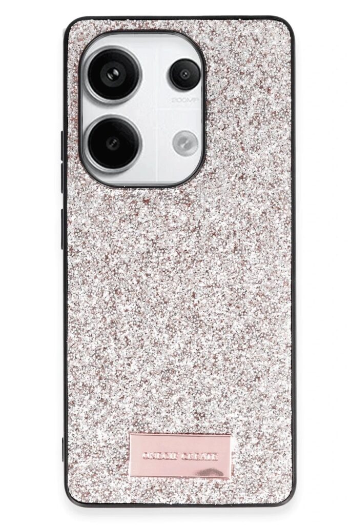 Mey İthalat®   Redmi Note 13 Pro 4G Bright Simli Kapak - Gold