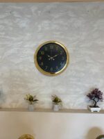 Golden Night Luxury 40 Cm Metal Duvar Saati - Görsel 4