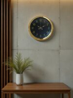 Golden Night Luxury 40 Cm Metal Duvar Saati