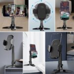 BUFFER® Masaüstü Telefon Standı 360 Derece Dönebilen Başlıklı Ayaklı Telefon Tripodu - Görsel 2