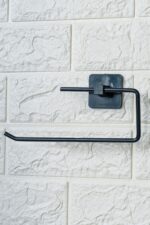 BUFFER® Kendiliğinden Yapışkanlı Siyah Paslanmaz Metal Rulo Havluluk Aparat - Görsel 7