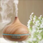 Aroma Difüzör Gece Işığı 7 Led Nemlendirici Kumandalı 550 ml Buhar Makinesi