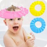 BUFFER® Ayarlanabilir Bebek Banyo Şapkası Pembe Küvet Şapkası Başlığı - Görsel 4
