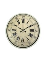 36 Cm Krem Retro Tasarım Duvar Saati - Görsel 4