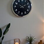 Klasik 40 Cm Krom Şık Metal Duvar Saati