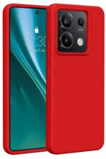 Mey İthalat®   Redmi Note 13 Pro 4G Kılıf First Silikon - Kırmızı