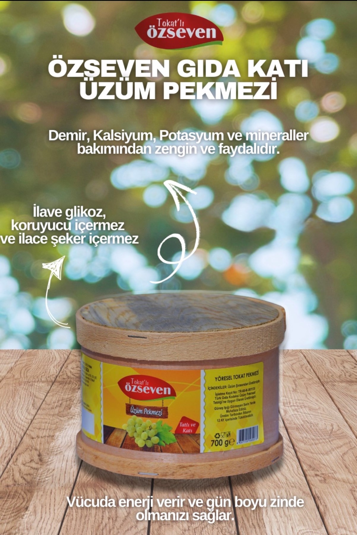 Özseven Katı Üzüm Pekmezi 700gr Özseven Katı Üzüm Pekmezi 700gr