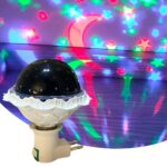 BUFFER® Kristal Gökyüzü Modlu Yıldızlı Hareketli 360 Derece Dönen Kristal Led Ampul