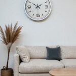 40 cm Beyaz Metal Modern Duvar Saati