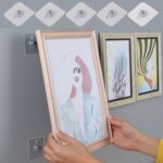 BUFFER® Süper Güçlü Çerçeve Askısı Pin Delgisiz Vidalı Tırnak Kanca Yapışkanlı Raf Tutucu Askı 4 Adet