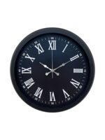 Luxury Black 40 Cm Metal Duvar Saati - Görsel 4