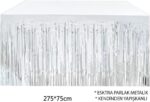 Mey İthalat® Gümüş Metalize Masa Eteği 275x75 cm – Kendinden Yapışkanlı - Görsel 5