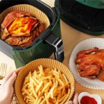 BUFFER®100 Adet  Air Fryer Pişirme Kağıdı Tek Kullanımlık  Yağlı Kağıdı Yuvarlak Tabak Model - Görsel 7