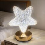 BUFFER® Yıldız Model Kristal LED Masa Lambası – Dokunmatik