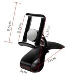 BUFFER® Araç İçi Konsola Takılan Döner Başlıklı Telefon Kıskacı Telefon Tutucu - Görsel 4