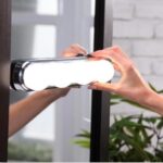 BUFFER® Kablosuz Parlak Banyo Stüdyo Makyaj Aynası Işığı Pilli Vantuzlu Taşınabilir 4 Led Ampul - Görsel 8