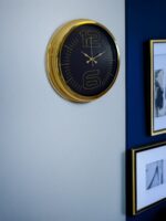 Elite Luxury Gold 40 Cm Metal Duvar Saati - Görsel 2