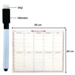 BUFFER® Şeffaf Kendiliğinden Yapışkanlı Kalemli Haftalık Planlayıcı 40cm-50cm - Görsel 3