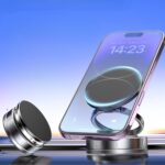 BUFFER® Vakumlu Manyetik Telefon Tutucu – Güçlü Vakum 360° Döner Araç İçi Telefon Standı, Ultra Sabit Manyetik Destekli Mobil Cihaz Aparatı - Görsel 5