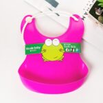 BUFFER® Çocuk Bebek Mama Önlüğü Dökülme Engelleyici Bükülebilir Pembe - Görsel 4