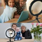 BUFFER® 8inç 20cm Youtube Instagram Tiktok Selfie  Stüdyo Video Fotoğraf Ring Light  Tripod Led Halk - Görsel 8