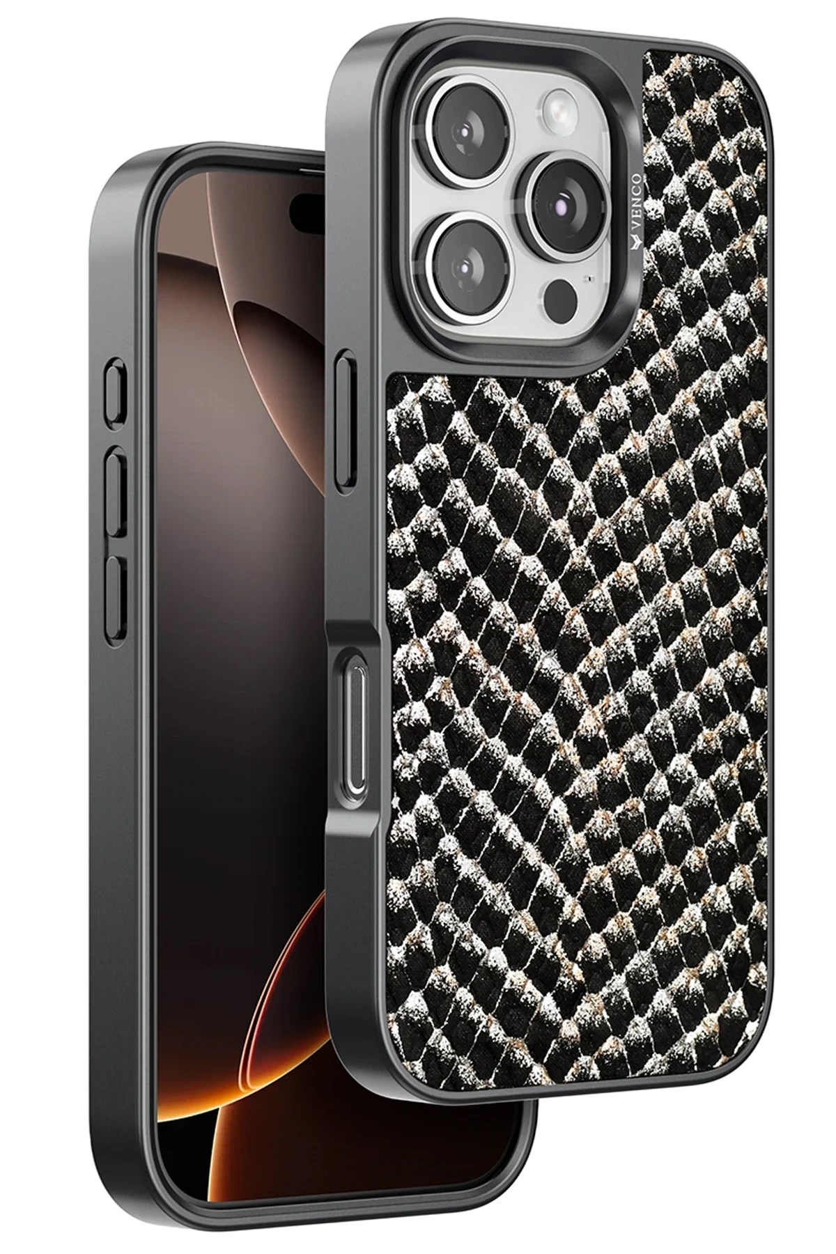 Mey İthalat® iPhone 16 Pro Max Viper Kapak - Siyah Mey İthalat® iPhone 16 Pro Max Viper Kapak - Siyah