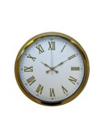 Royal White Gold 40 Cm Metal Duvar Saati - Görsel 4