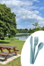 Kendiliğinden Kutulu Hijjenik Plastik Piknik Tipi Çatal Kaşık Bıçak Seti - Görsel 7