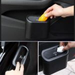 BUFFER® Araç İçi Takılarak Sabitlenebilen Mini Kapaklı Çöp Kovası - Görsel 2