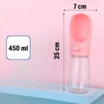 BUFFER® 450 ml Taşınabilir Butonlu Evcil Hayvan Suluğu - Görsel 4