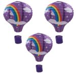 BUFFER® Dekoratif Renkli Kağıt Dilek Feneri Balonu Renkli Uçan Balon - Görsel 2