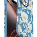 Mey İthalat®  iPhone 16 Pro Max Flower Series Magsafe Kapak - Mavi