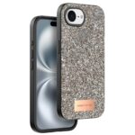 Mey İthalat®   iPhone 16E Bright Simli Kapak - Çöl Titanyum - Görsel 2