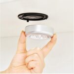 BUFFER® Kablosuz Spot Pilli Dokunmatik Led Lamba 3 Ledli Dolap Lambası - Görsel 4